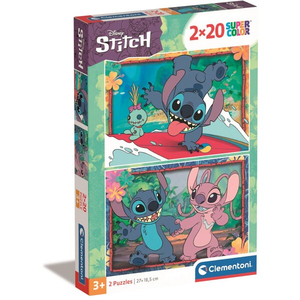 Pussel 2 x 20 Bitar CB Disney Stitch (Bild 1 av 3)