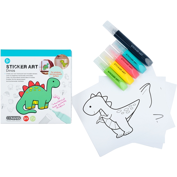 Sticker Art Dinosaurie