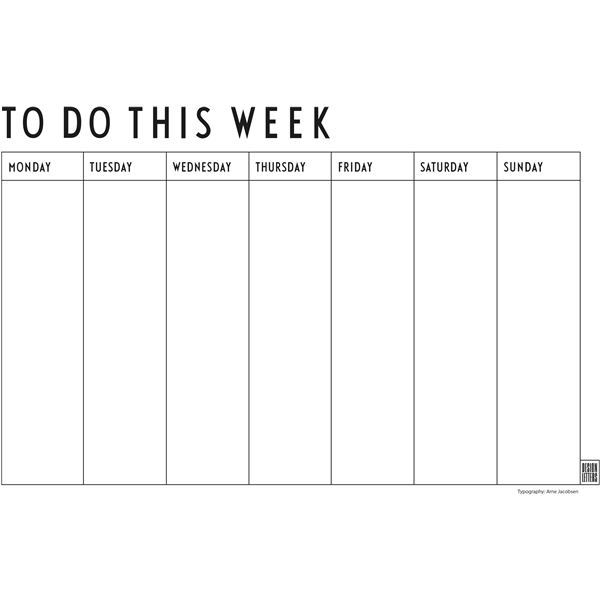 Design Letters Weekly Planner