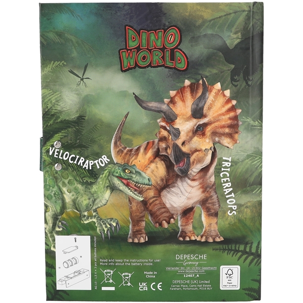 Dino World Dagbok m. kod & ljud (Bild 5 av 5)