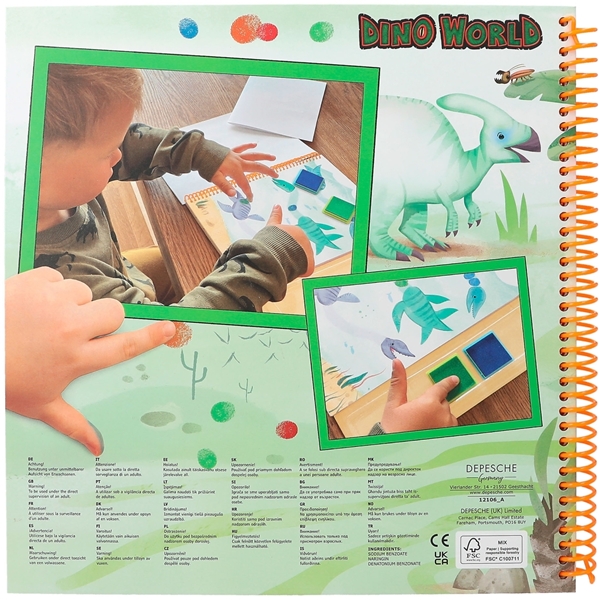 Dino World Fingerprint Fun Bok (Bild 5 av 5)