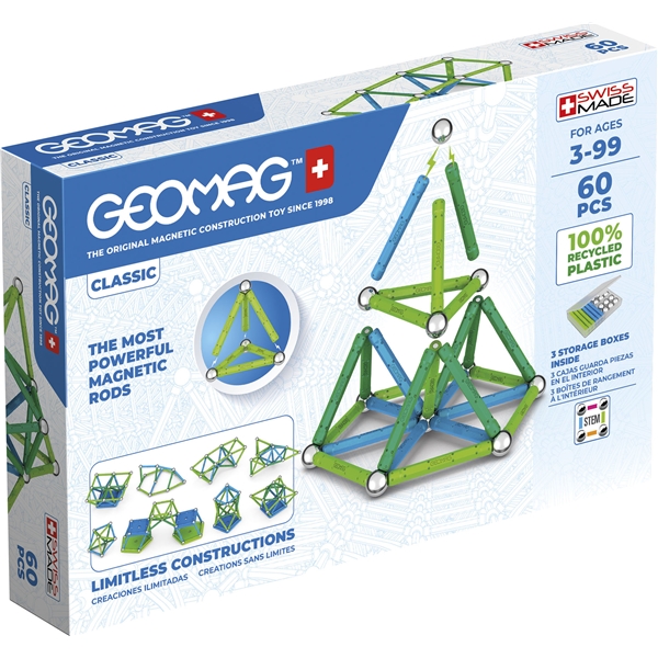 Geomag Classic Recycled 60 Delar (Bild 1 av 6)