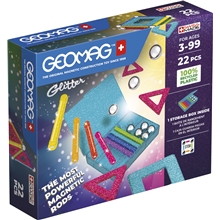 Geomag Glitter Panels Recycled 22 Delar