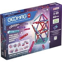 Geomag Glitter Recycled 60 Delar