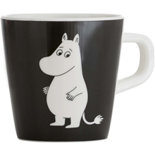 Mumin Vatten & Bad Mugg med Handtag Svart