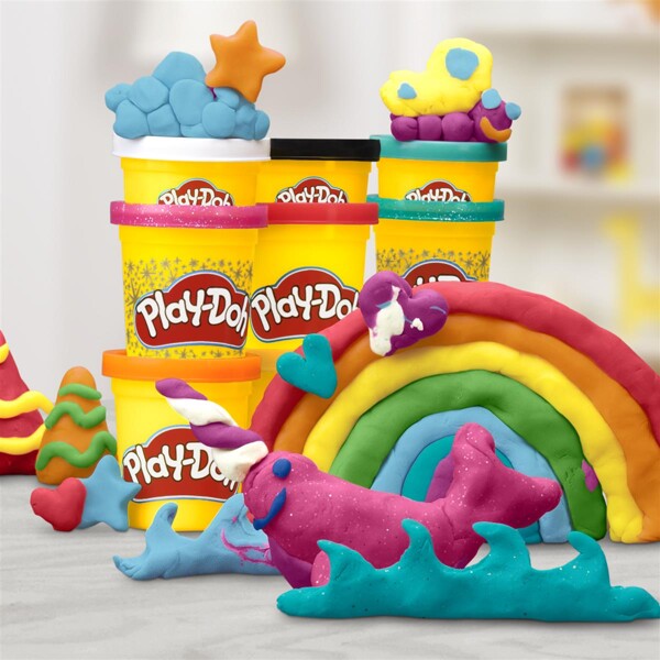 Play-Doh Compound Bright Delights Multicolor Pack (Bild 3 av 3)