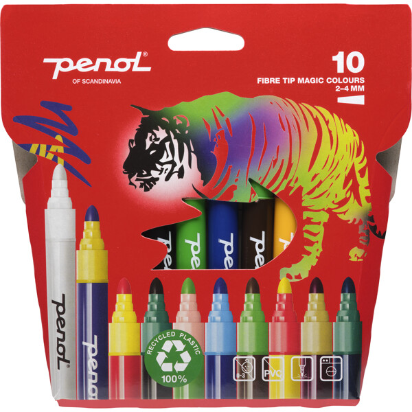 Penol Magiska Fiberpennor 10-pack (Bild 1 av 2)