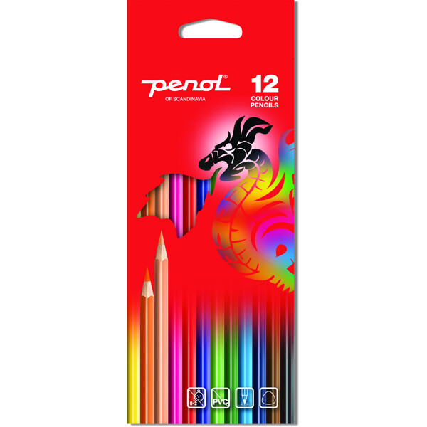 Penol Standard Färgpenna 12-pack