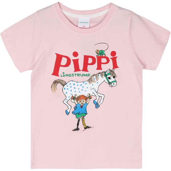 Pippi T-Shirt Rosa (Bild 1 av 2)