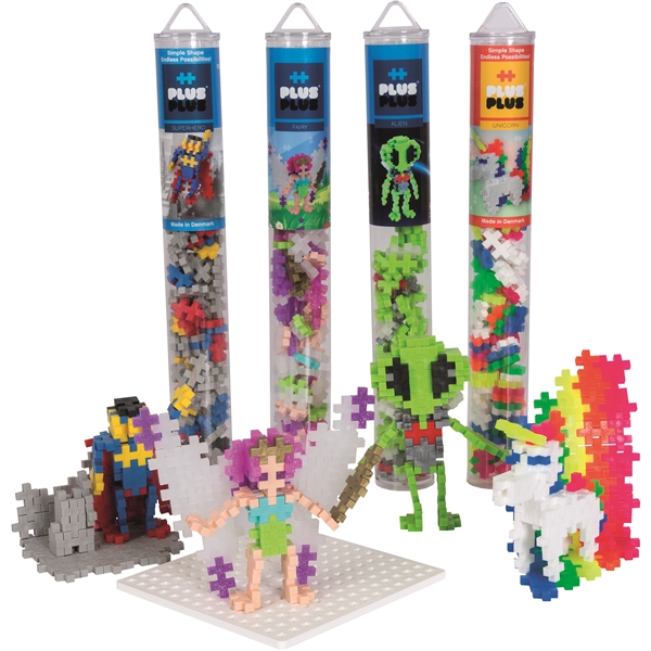 Plus-Plus Character Tube and Baseplate Bundle (Bild 1 av 2)