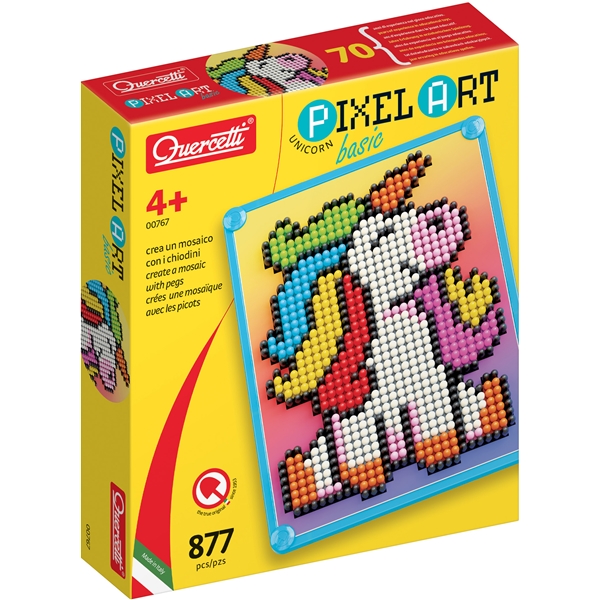 Quercetti Pixel Art Basic Unicorn 877 st (Bild 1 av 4)