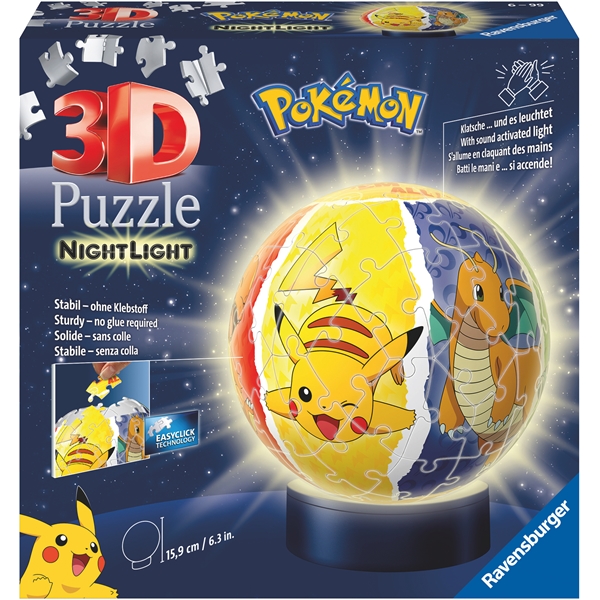 Pussel 3D Pokémon Night Light 72 Bitar (Bild 1 av 2)