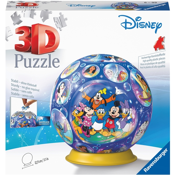 Pussel 3D Disney Characters 72 Bitar (Bild 1 av 3)