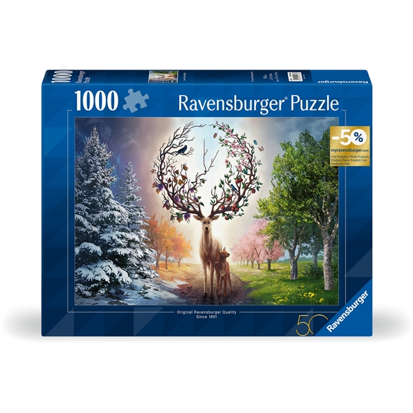 Pussel 1000 Bitar Magical Deer (Bild 1 av 4)