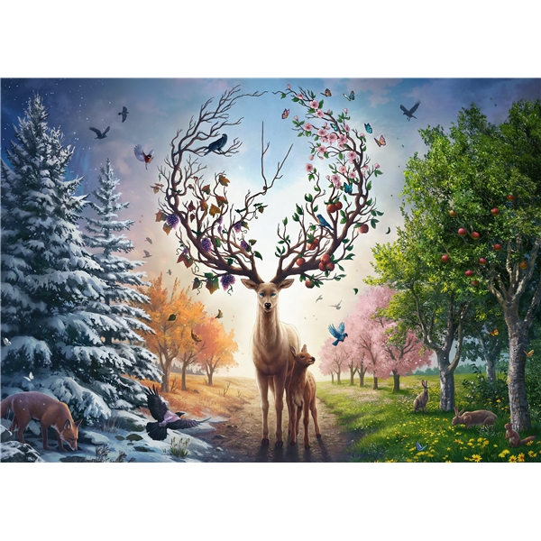 Pussel 1000 Bitar Magical Deer (Bild 2 av 4)