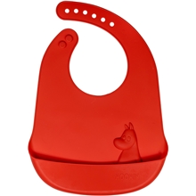 Mumin Silikon Haklapp 1-pack Lingonberry Red