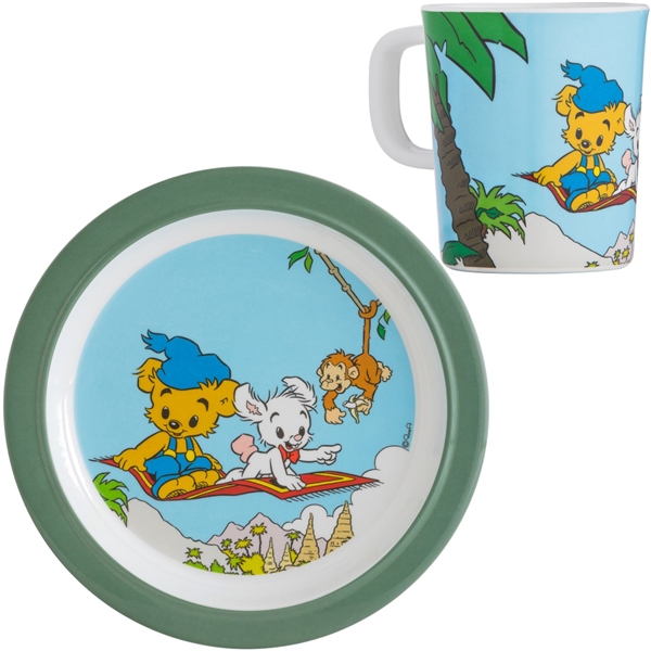 Bamse Djungel Mugg och Tallrik (Bild 1 av 3)