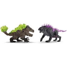 Schleich 70827 Shadow Lynx vs. Rock crusher