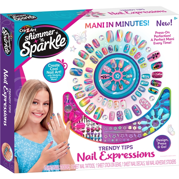 Shimmer n' Sparkle Trendy Tips Nail Expressions (Bild 1 av 6)