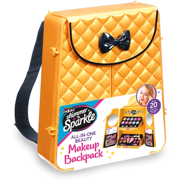 Shimmer n' Sparkle Cosmetic Backpack Gold (Bild 1 av 5)