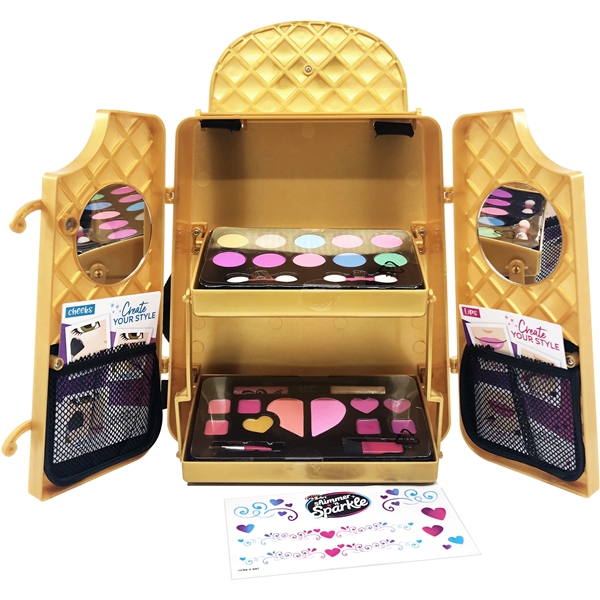 Shimmer n' Sparkle Cosmetic Backpack Gold (Bild 2 av 5)