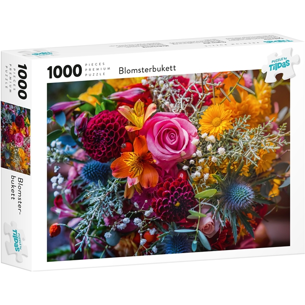 Pussel 1000 Bitar Blomsterbukett (Bild 1 av 2)