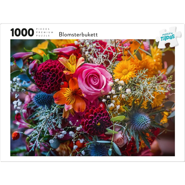 Pussel 1000 Bitar Blomsterbukett (Bild 2 av 2)