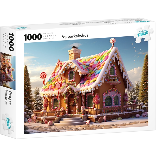 Pussel 1000 Bitar Pepparkakshus (Bild 1 av 2)