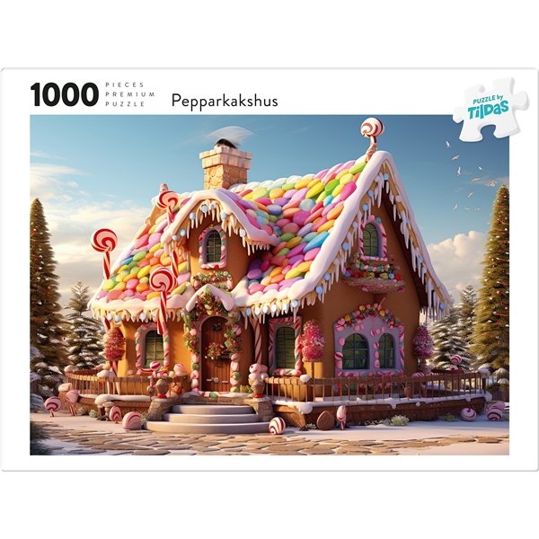 Pussel 1000 Bitar Pepparkakshus (Bild 2 av 2)