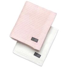 Vinter & Bloom Filt Soft Grid Eko 2-p Bright White/Baby Pink