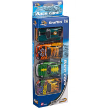 Speed Graffiti Bilar 4-pack