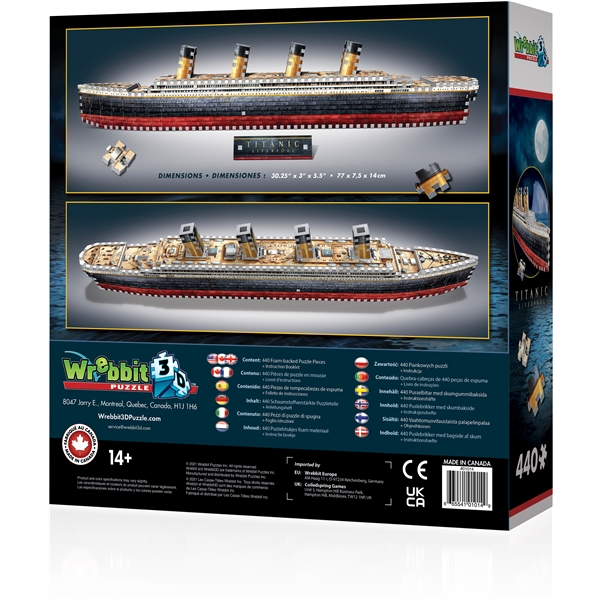 Wrebbit 3D Pussel Titanic (Bild 2 av 7)